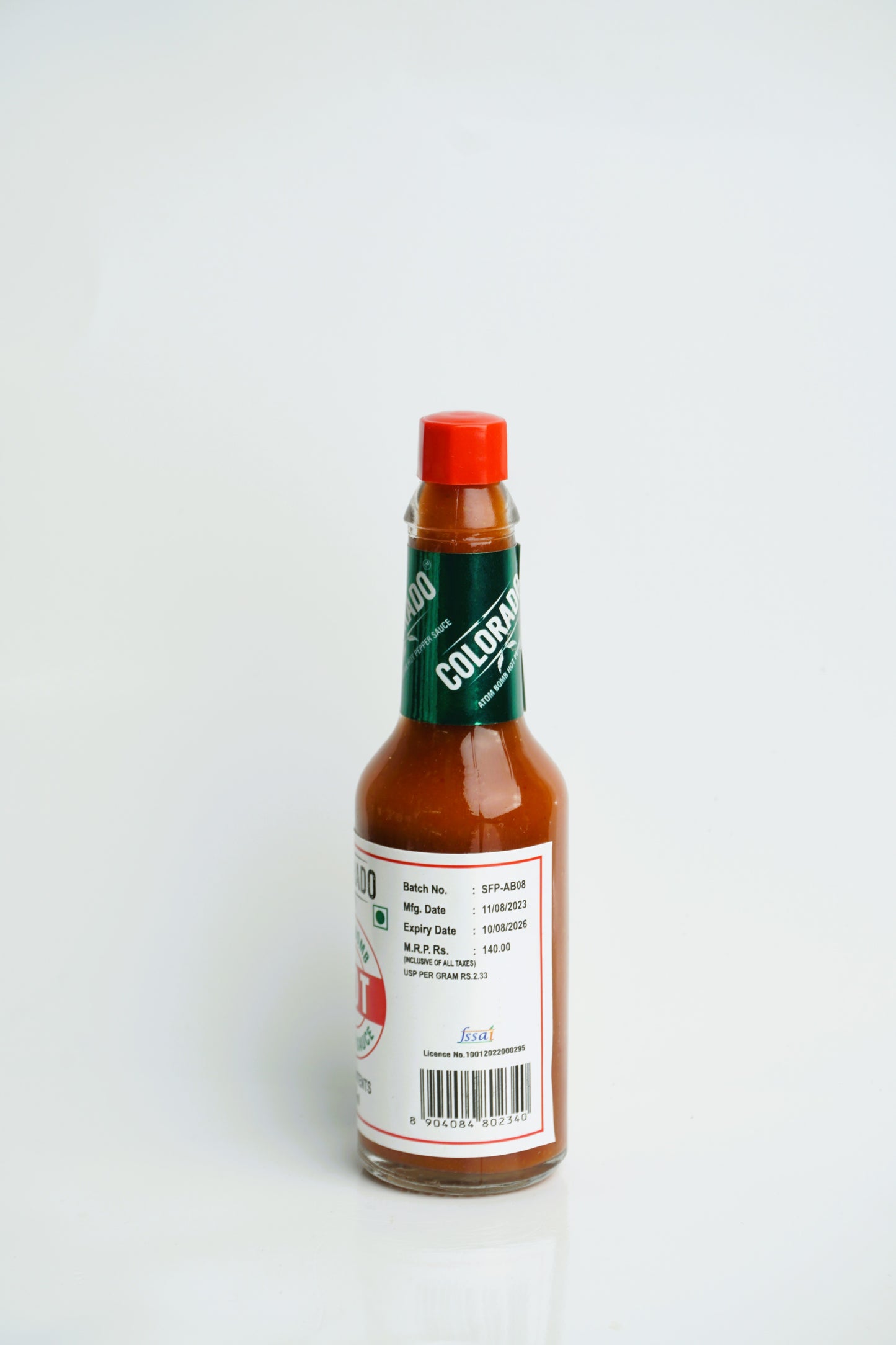 ATOM BOMB HOT SAUCE (RED HOT PEPPER SAUCE) 60ml