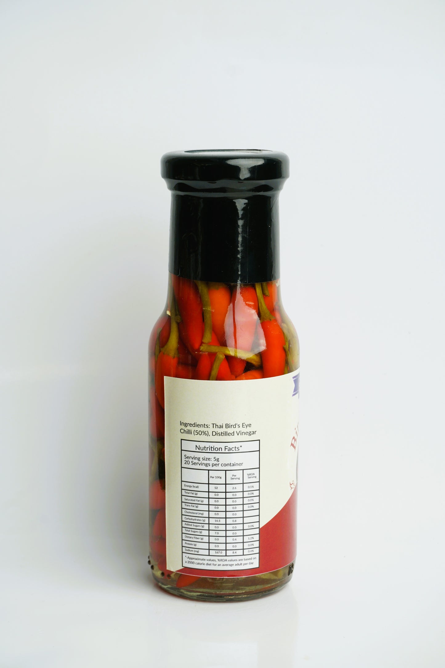 THAI BIRDS EYE CHILLI IN NATURAL VINEGAR 200g