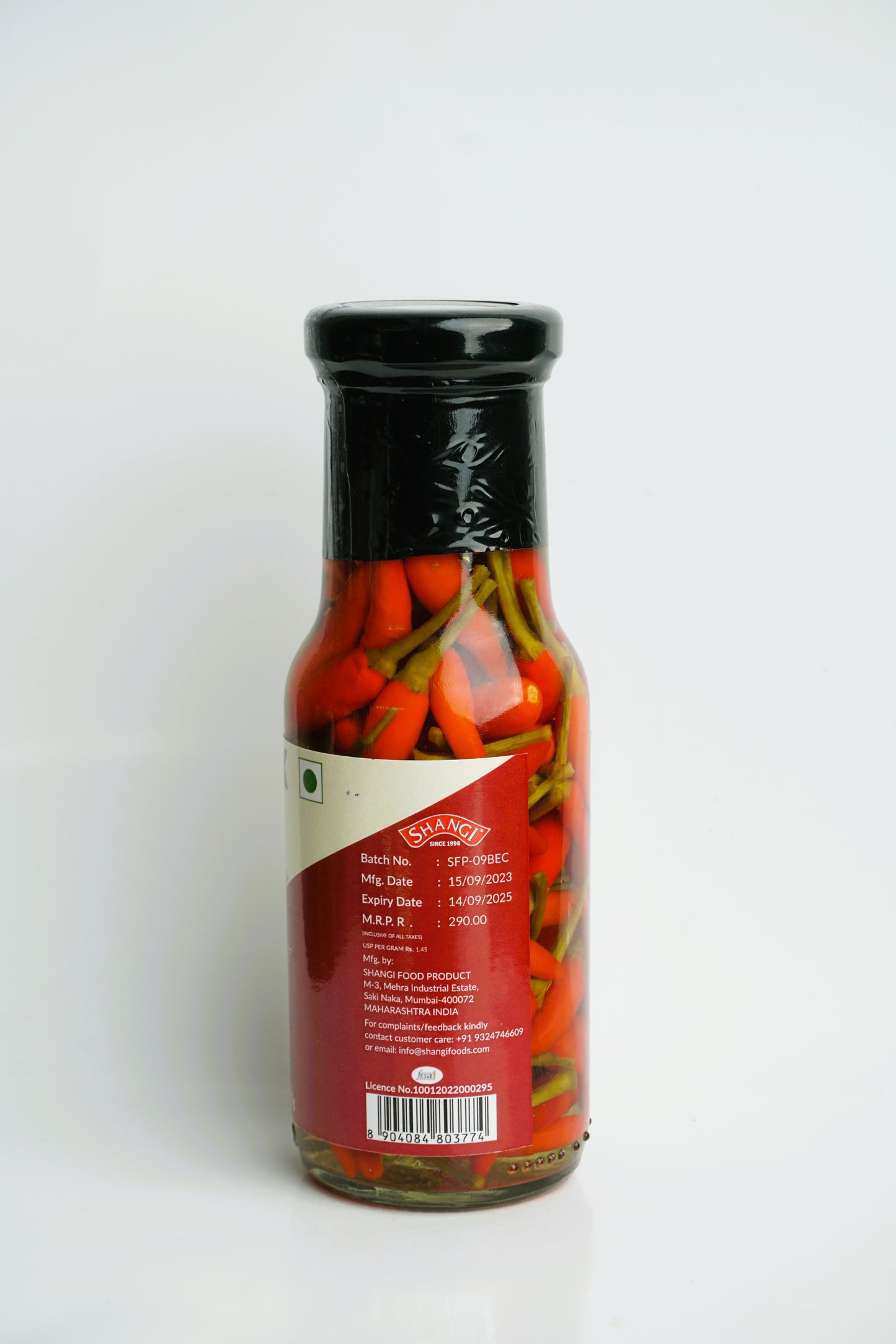 THAI BIRDS EYE CHILLI IN NATURAL VINEGAR 200g