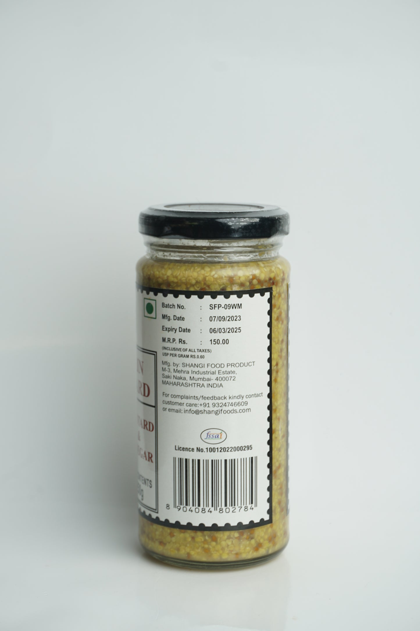 WHOLEGRAIN DIJON MUSTARD 250g
