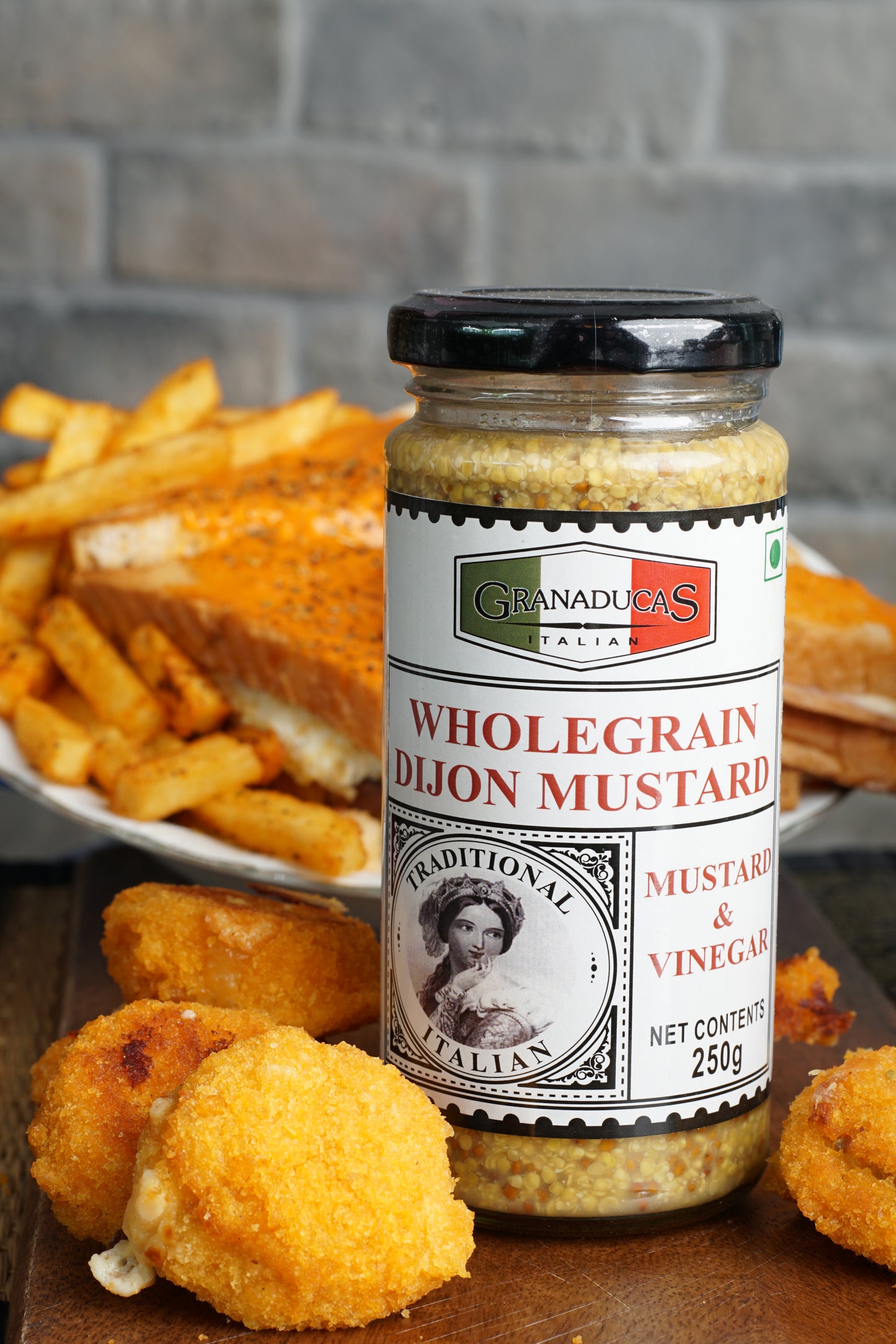WHOLEGRAIN DIJON MUSTARD 250g