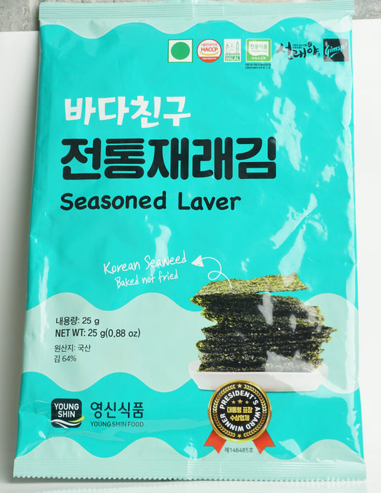 SEASONED LAVER SNACK 25g
