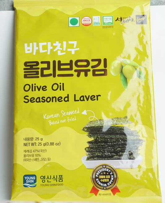OLIVE OIL SEASONED LAVER SNACK 25g