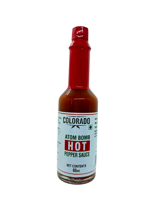 ATOM BOMB HOT SAUCE (RED HOT PEPPER SAUCE) 60ml